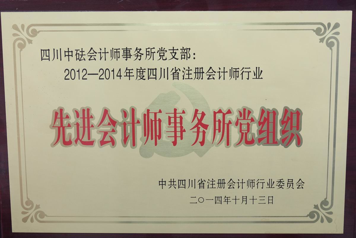 2012-2014先進(jìn)會計師事務(wù)所黨支部